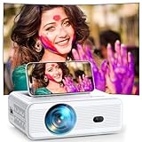 18000 Lumen Beamer, Full HD 1080P Mini Beamer, AMEELA Videobeamer, 2.4/5G WiFi Bluetooth Beamer, 50%-100% Zoom, tragbarer Projektor kompatibel mit TV/USB/Laptop/HDMI/iOS/Smartphone