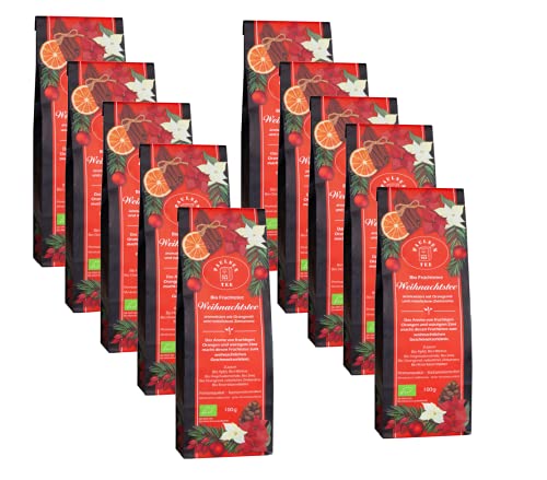 Bio Weihnachtstee 10 x 100g (37,90 Euro / kg) Paulsen Tee Früchtetee rückstandskontrolliert
