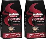 Lavazza, Espresso Aromatico, Arabica & Robusta Kaffeebohnen, Ideal für Espressomaschinen, Schokolade & Trockenfrüchte Aromen, Aromatischer Geschmack, Intensität 7/10, Leichte Röstung, 1kg Packung