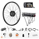 Varstrom 27,5 Zoll Ebike Umbausatz 36V 250W mit optionale Batterie und Display Elektrofahrrad Umbausatz mit 7-Gang Freilauf-Kassette für Freewheel Gearshife E-Bike Hinterrad Bürstenloser Motor
