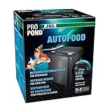 JBL Futterautomat für Koi und andere Teichfische, PROPOND AUTOFOOD, Wetterfest, Solar, 37,5 x 37,5 x 46,2 cm, schwarz