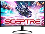 SCEPTRE 27 Zoll Curved Gaming Monitor bis zu 240 Hz DisplayPort HDMI 1ms 99% sRGB Eingebaute Lautsprecher, R1500 Machine Black 2023 (C275B-FWT240)
