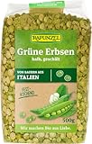 Rapunzel Grüne Erbsen, halb, geschält (500 g) - Bio