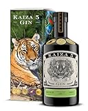 KAIZA 5 GIN Box - 0,5 l - 43% | Der ausgezeichnete -Gin aus Südafrika/Kapstadt in der Geschenkbox | Frisch, weich, exotisch mit schwarzer Johannisbeere und Grapefruit | Perfekt als Gin Tonic