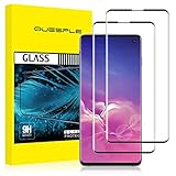 QUESPLE [2 Stück] Panzerglas Schutzfolie für Samsung Galaxy S10, Anti-Kratzen, Ultra-klar, Anti-Bläschen, Fingerabdruck-ID Gehärtetem Glas Displayschutzfolie für Samsung S10