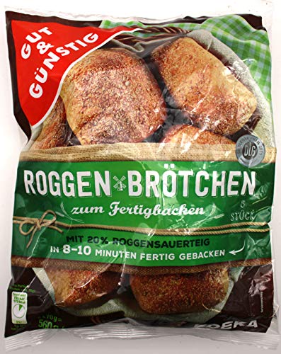 Gut & Günstig Roggenbrötchen, 12er Pack (12 x 560g)