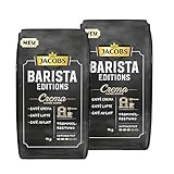 JACOBS Kaffeebohnen Barista Editions Crema 2x1 kg ganze Kaffee Bohnen geröstet