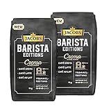 JACOBS Kaffeebohnen Barista Editions Crema 2x1 kg ganze Kaffee Bohnen geröstet