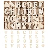 112 Stück Holzbuchstaben Liebe Holzbuchstaben Großbuchstaben Kid Holzspielzeug Lernspielzeug Buchstaben Puzzle Brett Glattes Naturholz für Kunsthandwerk DIY Kleinkind
