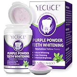 Violettes Zahnpulver, Zahnreparatur Mineralpuder, Zahnpasta In Pulverform, Neutralisiert GelbtöNe, Frischer Atem, StäRkt ZäHne Und Zahnfleisch, UnterstüTzt Die Mundgesundheit 50g