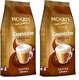 MOKATE Gold Cappuccino Chocolate - Geschmack Schokolade - Instantkaffee - Kaffeegetränk - Instantkaffee - Samtig und Aromatisch - Cremiger Kaffee - Getränk Kaffee - Tasche (Packung mit 2)