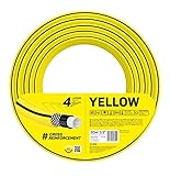 Cellfast YELLOW Gartenschlauch, Leicht, Strapazierfähig, 4-lagig, Haltbare Kreuzgeflecht, UV und Algenfest, Verwindungsfestigkeit, REACH-Technologie, 20 bar, -10/+50° Verschluss: 1/2', 20m
