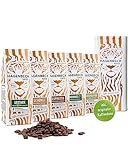 Hagenbeck Kaffee Geschenk-Set mit ganzen Kaffeebohnen aus traditioneller Röstung | Je 250g Espresso, Espresso Nr. 7, Schümli, Bio-Urstark, Bio-Crema Pur & Tiger-Geschenkbox für Kaffeeliebhaber