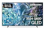 Samsung QLED 4K Q60D Fernseher 55 Zoll, Samsung TV mit Quantum Prozessor Lite 4K, 100 % Farbvolumen, 4K Upscaling, Samsung Tizen OS, Smart TV, GQ55Q60DAUXZG, Deutsches Modell [2024]