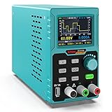 Programmierbares Labornetzgerät,Kiprim Labornetzteil DC605S 0-60V / 0-5A mit 4-stelliger LED-Anzeige, Stabilisiertes Schaltnetzteil, Strommessgerät, Überlast- & Kurzschlussfest