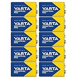 Varta Industrial 4022 9V Block Alkaline Batterie MN1604 6LR61, 10 Stück