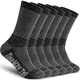 Time May Tell Herren-Wandersocken aus Merinowolle, warm, warm, 2/4 Paar, Größe 39-47