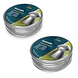ECOMMUR H&N Barracuda Diábolo-Geschosse (6,35 mm) | Diabolos Kaliber .25 für Luftgewehre/Luftgewehre mit Druckluft [2 Schachteln]