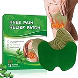 Natural Herbal Knie Patch, 24 Stück Pain Relief Patch, Joint Schmerzpflaster Knie, Wermut Wärmepflaster für Knie, Rücken, Nacken und Muskelkater, Tiefenwärme zum Entspannen und Lockern der Muskeln