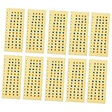 TOYANDONA 10 Stück Aufkleber skalieren Erwachsene Aufkleber mit Ukulele- Bund für übergeben Finger Griffbrettaufkleber Griffbrettmarkierungen Ukulele-Zubehör