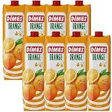 DIMES Orange Fruchtsaftgetränk – 1 L Flasche | Mindestens 25 % Fruchtanteil, 8 Er