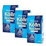 Kölln Haferflocken 500g | Blütenzarte Köllnflocken, Vegan, Reich an Ballaststoffen, Vollkornhaferflocken (Blütenzarte Flocken, 3er Pack)