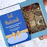 Luxuriöse Schokoladenauswahl, Geschenkdose (16 Stück) – Eid Mubarak