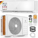 KESSER® Klimaanlage Set Split - mit WiFi/App Funktion Klimagerät - Kühlen A++/ Heizen A+ -12000 BTU/h (3.400 Watt) Kältemittel R32 - Fernbedienung, Timerfunktion - Inkl. komplettem Montagematerial