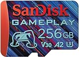 SanDisk GamePlay microSD Karte für Mobile Gaming/Handheld-Konsolen 256 GB (Lesegeschwindigkeiten bis zu 190 MB/s, A2, V30, U3)