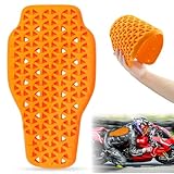 DGMI Rückenprotektor Motorrad, Rückenprotektor, Protektoren Motorrad Abnehmbare, Motorrad Protektoren für Motorrad, Fahrschutz, Ski, Snowboard, 42*23cm, Orange