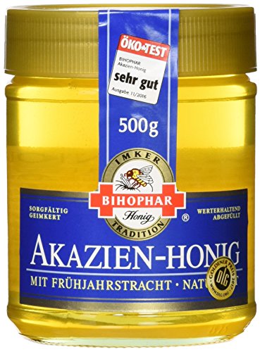 BIHOPHAR Honig Akazien, 2er Pack (2 x 500 g)