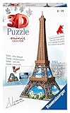 Ravensburger 3D Puzzle 12536 - Mini Eiffelturm - Miniaturversion des berühmten Wahrzeichens aus Paris zum Puzzeln in 3D - ab 8 Jahren