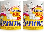 Renova MAX ABSORPTION EXTRA XXL Paper Towel 1 roll, 200058150, White, Large (Packung mit 2)