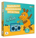 FRANZIS 67270 - Musikalischer Adventskalender mit der Maus, 24 Versuche für den Advent rund um das Thema Töne und Musik, für Kinder ab 7 Jahren