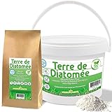 HYDROPLANETE Kieselgur Pulver Weiß Hohe Reinheit | 100% Diatomeenerde Anwendbar in Haus und Hof | Kieselgur Lebensmittelqualität | Diatomaceous Earth | 1,5 kg