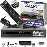 Bamof 2225 PRO Sat Receiver Digitaler Satelliten Receiver- (HDTV, DVB-S/DVB-S2, HDMI, SCART, 2X USB, Full HD 1080p) [Vorprogrammiert für Astra, Hotbird und Türksat] + HDMI Kabel