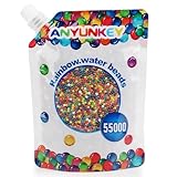 Wasserperlen, 50.000 bunte Perlen, dekorativ & farbenfroh, ungiftig & biologisch abbaubar, Gelperlen für Blumen und Pflanzen (stil 1)