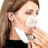m Mayda 5 Stück 3D Maskenhalterung Silikon - Innerer Stützrahmen des Mund und Nasenschutz, Mundschutz Abstandshalter mehr Platz für Komfortables Atmen