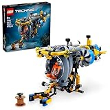 LEGO Technic Tiefseeforscher U-Boot Spielzeug, Bauspielzeug für Kinder, Jungen und Mädchen ab 9 Jahren, kreative Geschenkideen zum Geburtstag, baubares Fahrzeug, mit drehenden Propellern 42201
