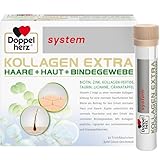 Doppelherz system Kollagen Extra – Mit Biotin als Beitrag für den Erhalt normaler Haut & Haare – 30 Trinkfläschchen
