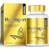 Hydrogen Water Tablets, 120 Stück – Antioxidative Wasserstoff Tabletten, Natürliche und reine Formulierung Magnesium, Einfach zu verwendende H2-Tabletten für hydrogenreiches Wasser