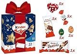 kinder Mix Geschenk Adventskalender – Adventskalender mit leckeren Schokoladen-Spezialitäten – 1 Kalender à 214g
