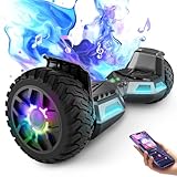 8,5 Zoll Hummer Off Road Hoverboard, mit Bluetooth und LED-Licht, leistungsstarker Motor, geeignet für Erwachsene und Kinder, Gun