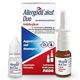 Allergodil akut Duo: Allergie Kombipack mit Nasenspray (10 ml) und Augentropfen (4 ml), Antiallergikum mit Azelastinhydrochlorid