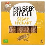 tegut… Bio zum kleinen Preis Knusperriegel Sesam, 75g