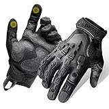 Zune Lotoo Taktische Handschuhe, Paintball Handschuhe Herren Touchscreen Kompatibel, Atmungsaktive und Stoßdämpfende Motorradhandschuhe für Paintball Airsoft Motorrad Klettern Outdoor Activities(L)
