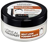 L'Oréal Men Expert Haarstyling-Paste für Männer, Neat Look Forming-Paste zum Modellieren der Haare und für natürliche Styles, InvisiControl, 1 x 150 ml