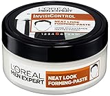 L'Oréal Men Expert Haarstyling-Paste für Männer, Neat Look Forming-Paste zum Modellieren der Haare und für natürliche Styles, InvisiControl, 1 x 150 ml