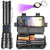 Taschenlampe Led Aufladbar, Led Taschenlampe Extrem Hell 20000 lumen, Taschenlampe Batteriebetrieben Usb, XHP90.2 Taktische Taschenlampe Mit Holster, Starke Taschenlampe für Outdoor Notfälle Camping