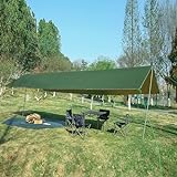 Markise Wohnwagen Multifunktionale Zelt Grundfläche, Leichte Plane, 5 X 3 M, Einfach Aufzubauende Camping Schutz Sonnenschutzüberdachung für Outdoor Aktivitäten (Color : Green)